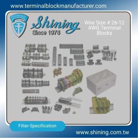 # 26-12 AWG Terminal Blocks - # 26-12 AWG Terminal Blocks|Solid State Relay|Fuse Holder|Insulators -SHINING E&E